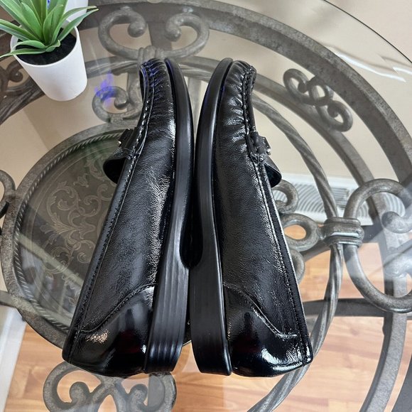 SAS Metro Loafers Black Leather Horse-Bit Comfort Shoes Slip On Women Size 6.5 N - Picture 7 of 10